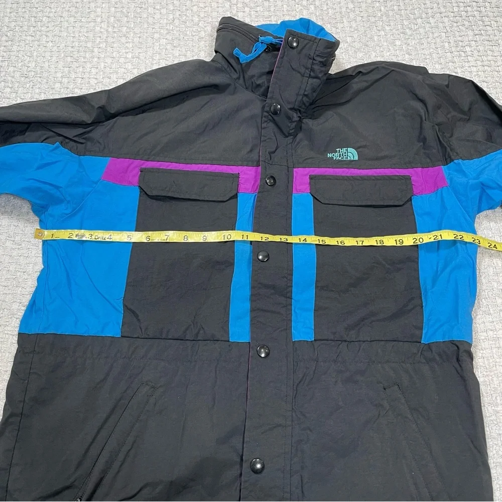 Vintage The North Face Men’s Ski Jacket Colorblock Blue Black Purple Size Small